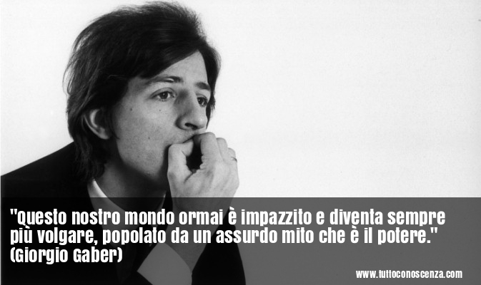 Frase di Gaber sul potere