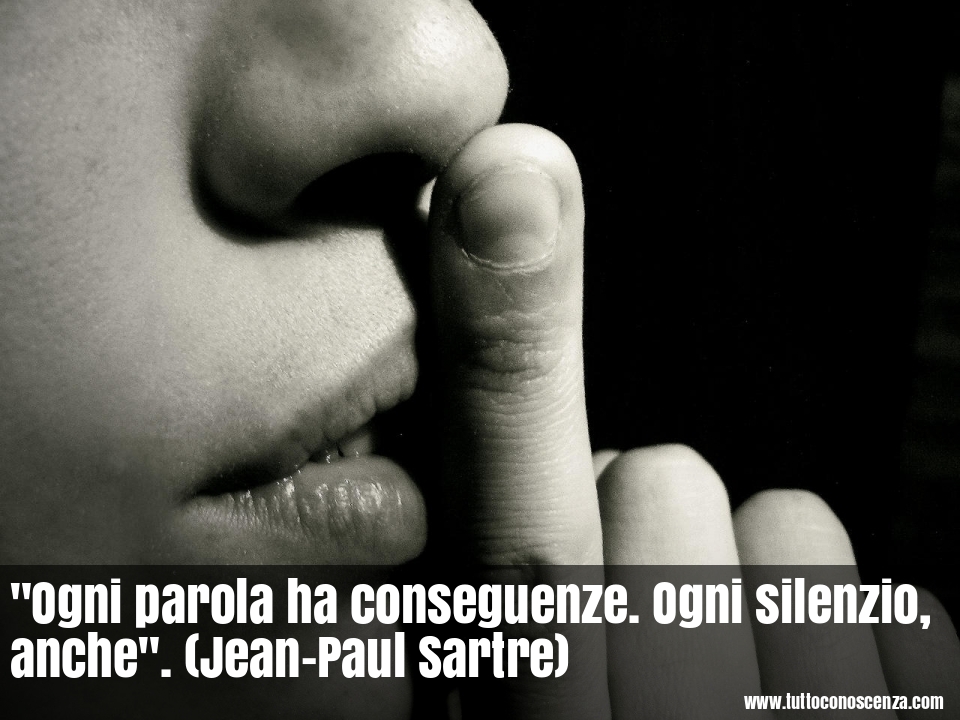 Frase del giorno di Sartre sui silenzi