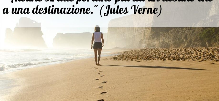 Frase di Jules Verne su destino e destinazione