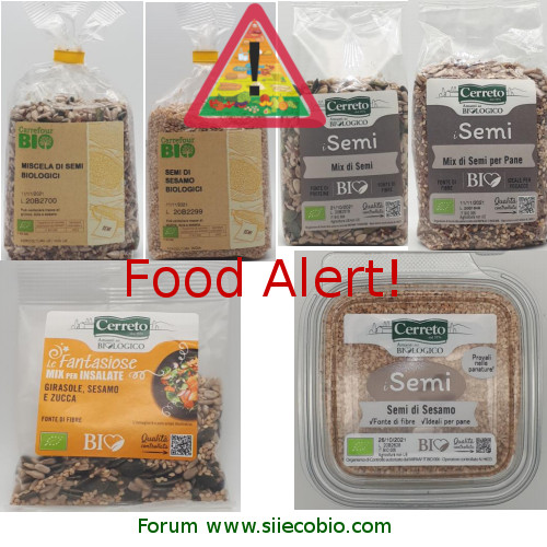 Allerta alimentare Semi Carrefour Bio Cerreto